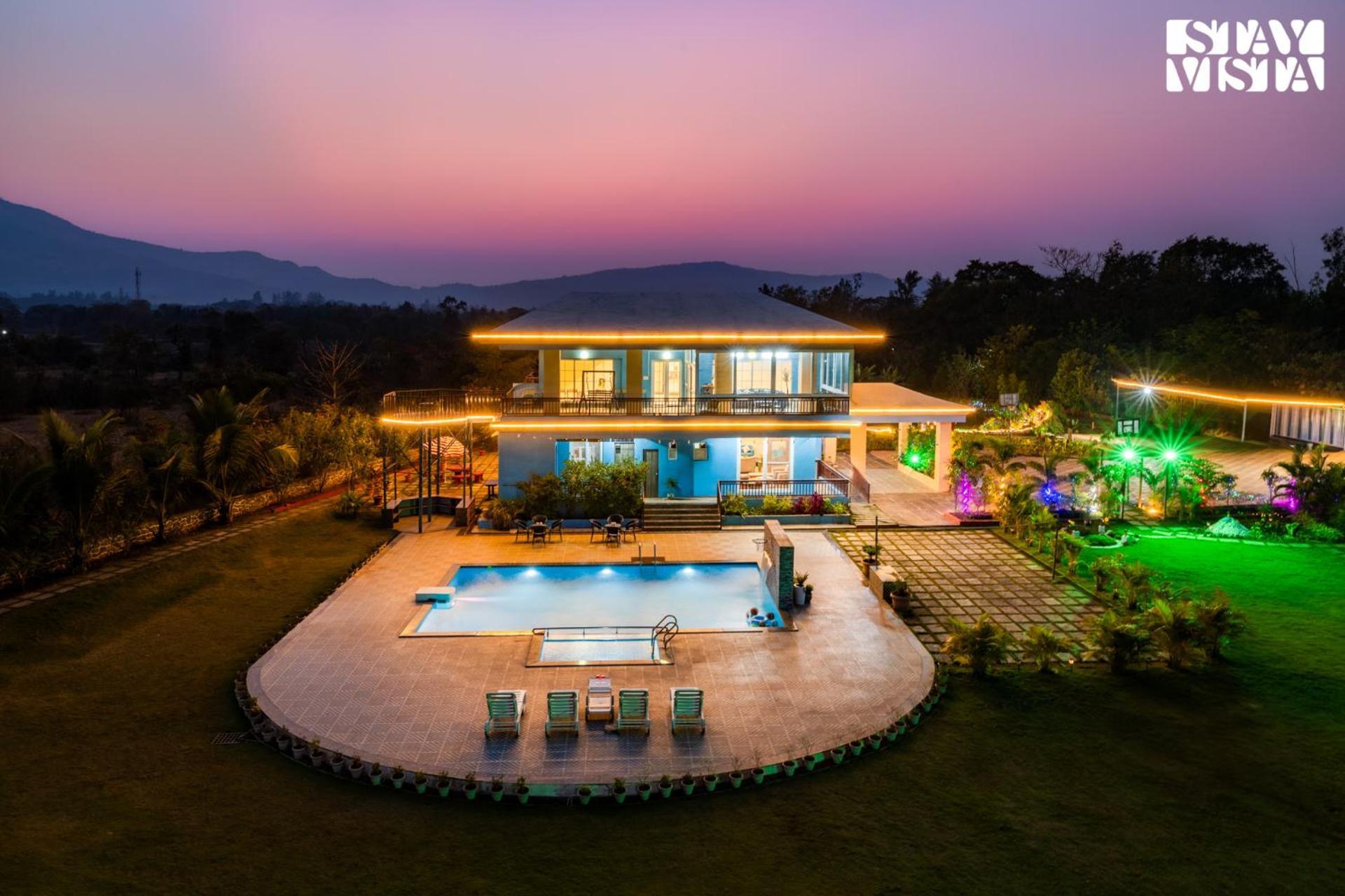 Stayvista'S Hillside Meadows - Mountainside Retreat With Farm View, Pool & Deck, Lawn & Gazebo Chinchavli Εξωτερικό φωτογραφία